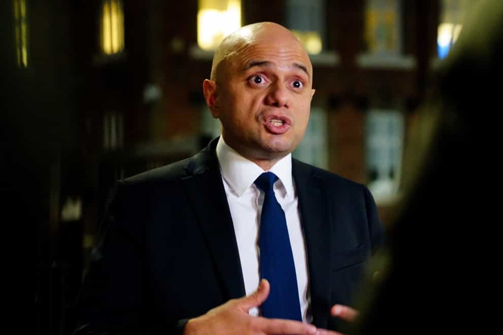 Health Secretary Sajid Javid has said racism should ‘never ever be tolerated’, whether in the police or elsewhere (Victoria Jones/PA)