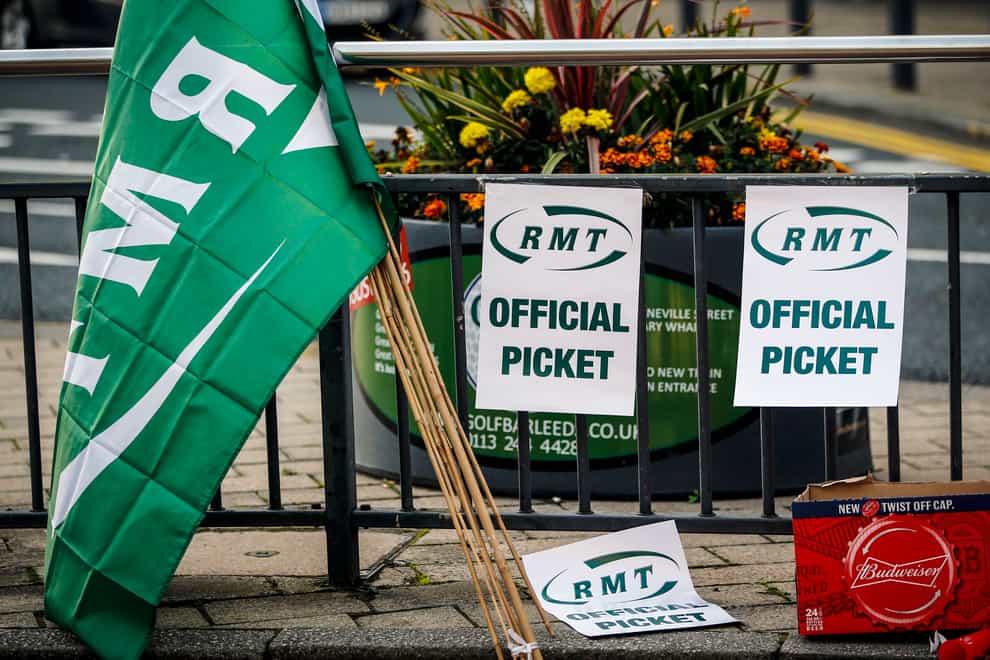 The RMT is going ahead with three separate strikes this weekend (Danny Lawson/PA)