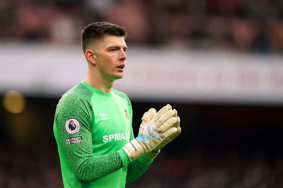 Nick Pope said he is not thinking about England as he focuses on Burnley’s fight against relegation (Tim Goode/PA)