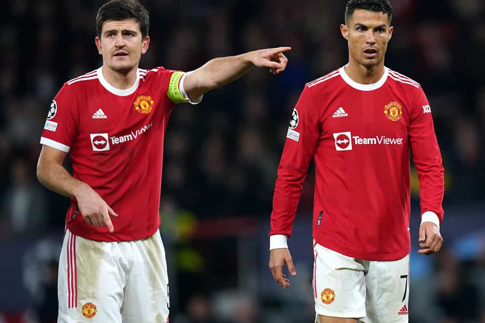 Harry Maguire’s relationship with Cristiano Ronaldo is subject of speculation (Martin Rickett/PA)
