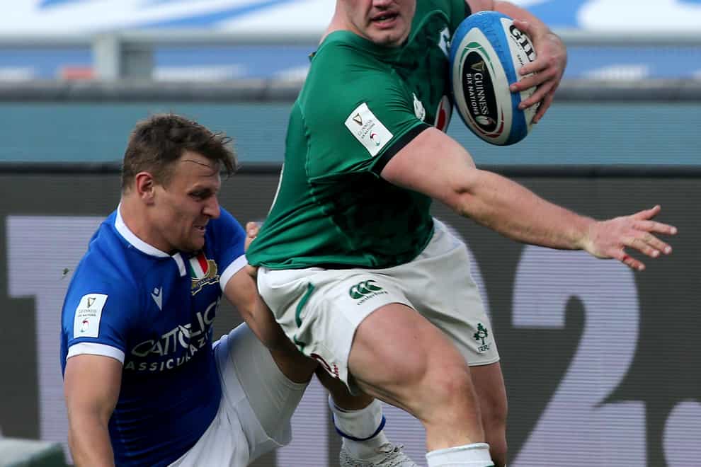 Ronan Kelleher, right, scored six tries for Ireland in 2021 (Marco Iacobucci/PA)