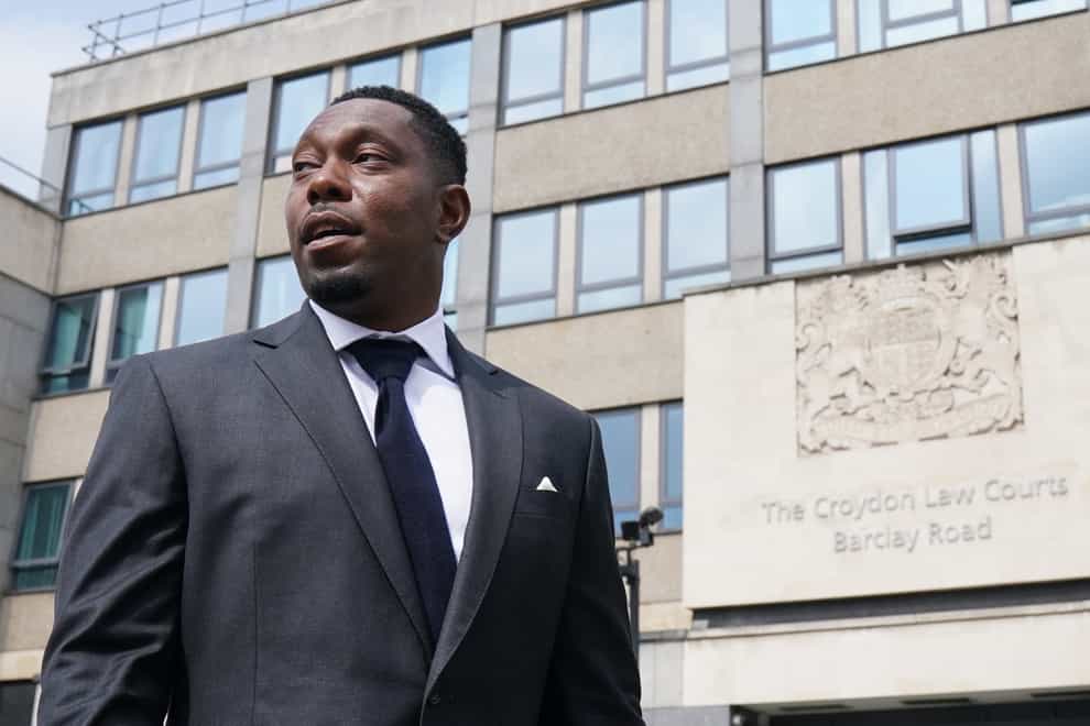 Dizzee Rascal, real name Dylan Mills, leaves a previous hearing at Croydon Magistrates’ Court (Gareth Fuller/PA)