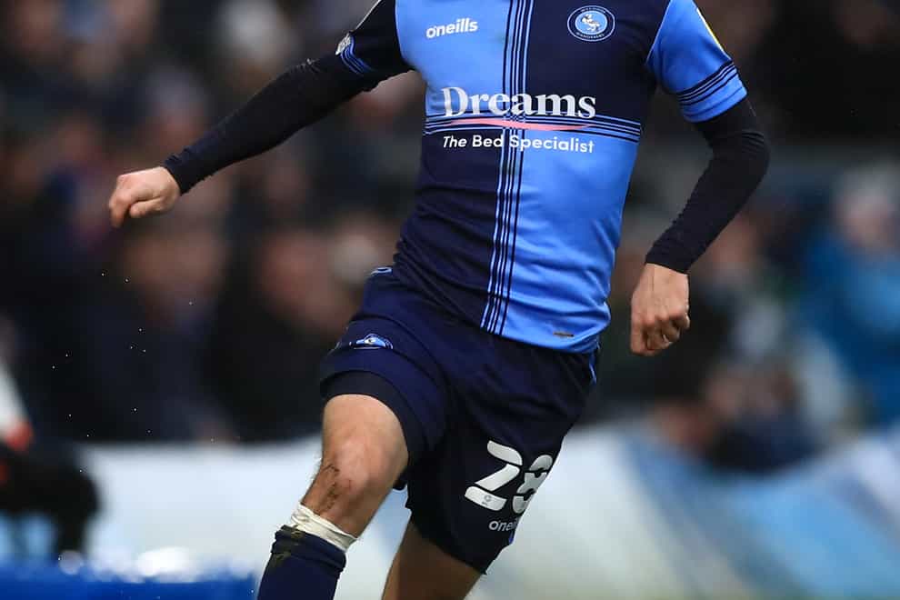 Wycombe midfielder Josh Scowen is banned for the visit of Cheltenham (Leila Coker/PA)