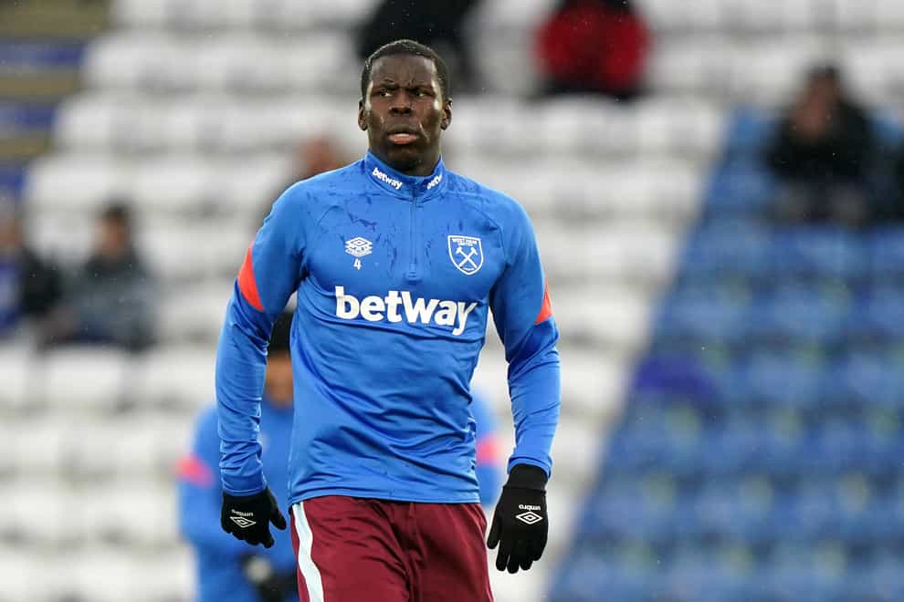 West Ham defender Kurt Zouma could return to the squad after illness against Newcastle on Saturday (Tim Goode/PA)