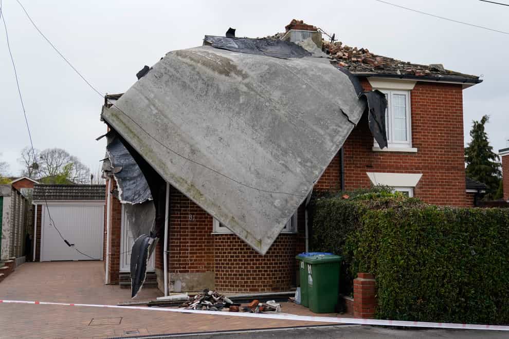 The clean-up operation is under way after large parts of the UK were hit by Storm Eunice (Andrew Matthews/PA)