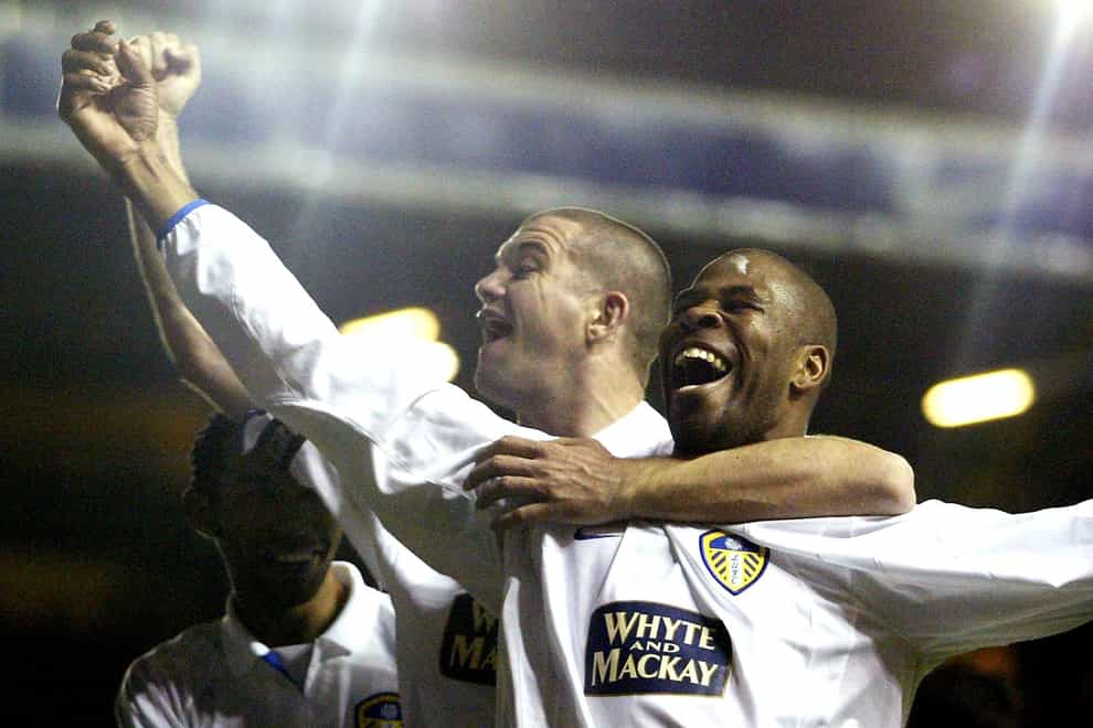 Dominic Matteo (left) spent four seasons at Leeds in the Premier League (Gareth Copley/PA)