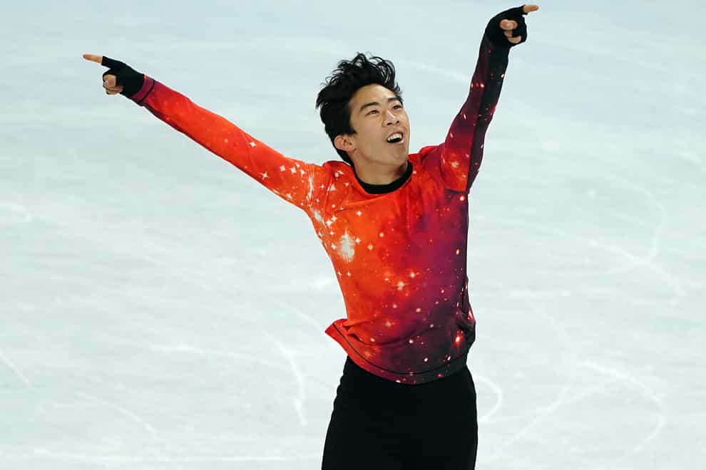 Nathan Chen dazzled in Beijing to the strains of ‘Rocket Man’ (Andrew Milligan/PA)