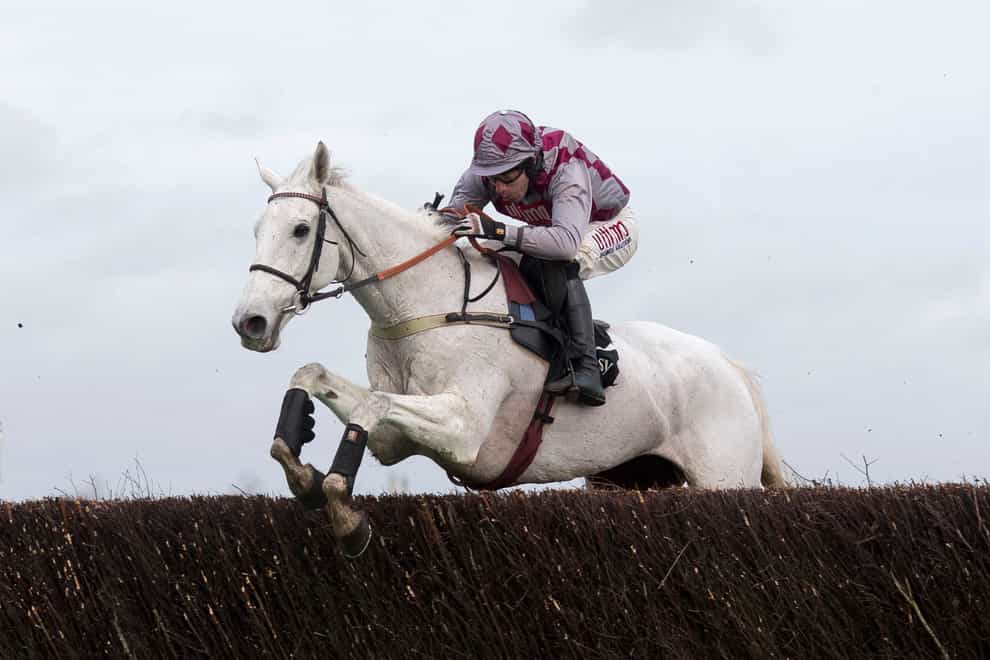 Smad Place ridden by Wayne Hutchinson clears the last fence before going on to win the Hennessy Gold Cup Steeple Chase run during Hennessy Gold Cup Day at Newbury Race Course, Newbury (PA)