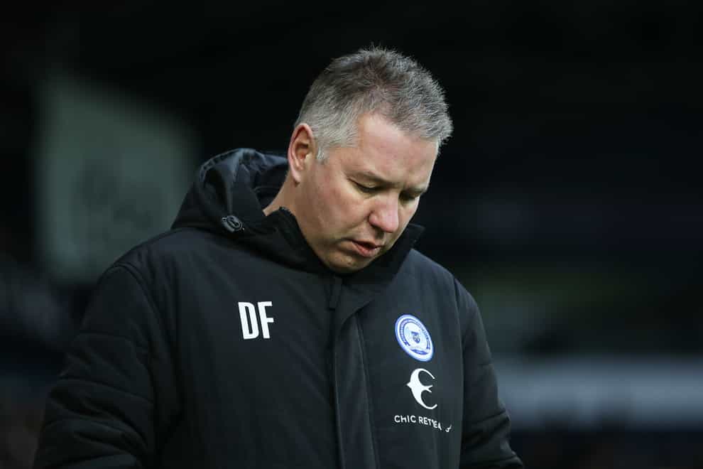 Darren Ferguson has resigned as manager of struggling Peterborough (Isaac Parkin/PA)