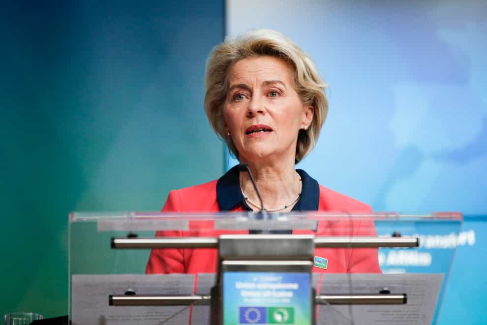 European Commission president Ursula von der Leyen (Johanna Geron, Pool Photo via AP)