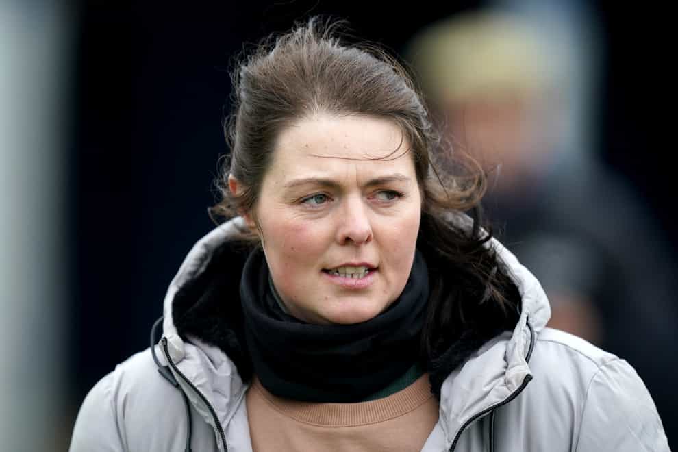 Trainer Laura Morgan at Leicester Racecourse (Mike Egerton/PA)