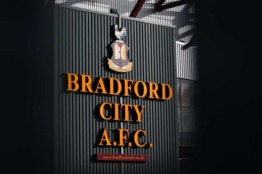 Bradford have banned a fan following an allegation of racist abuse (Isaac Parkin/PA)