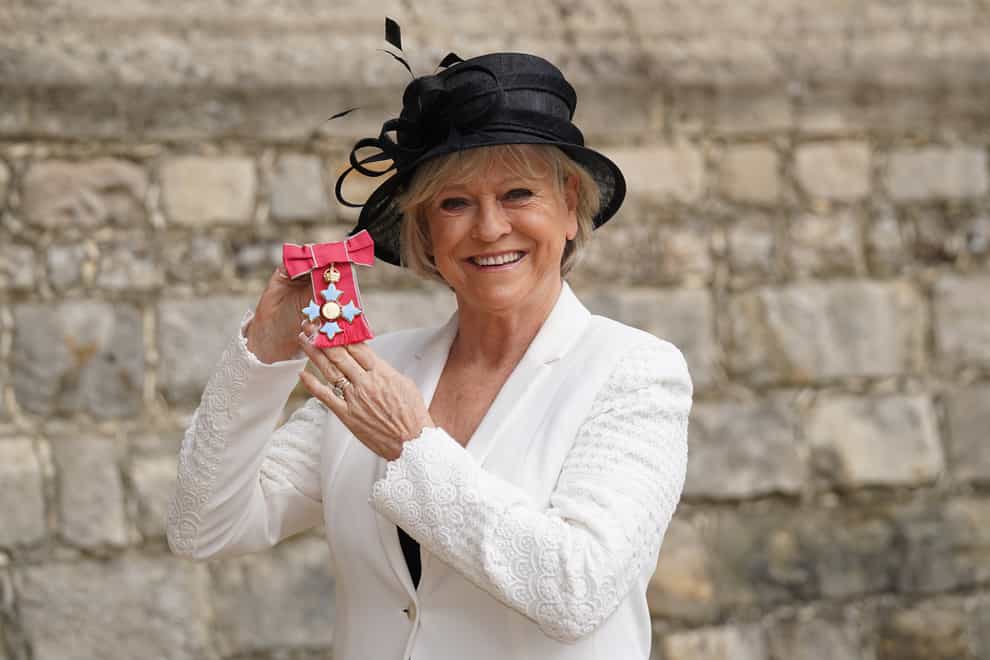 Sue Barker after she was made a CBE ( (Steve Parsons/PA)
