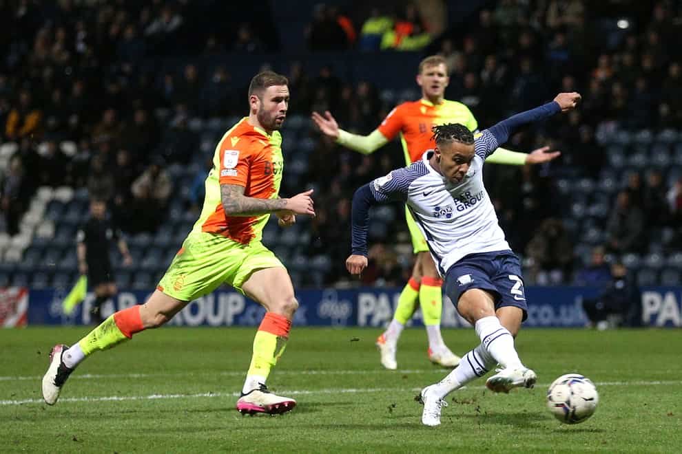 Cameron Archer missed two great chances to win the game for Preston (Nigel French/PA)
