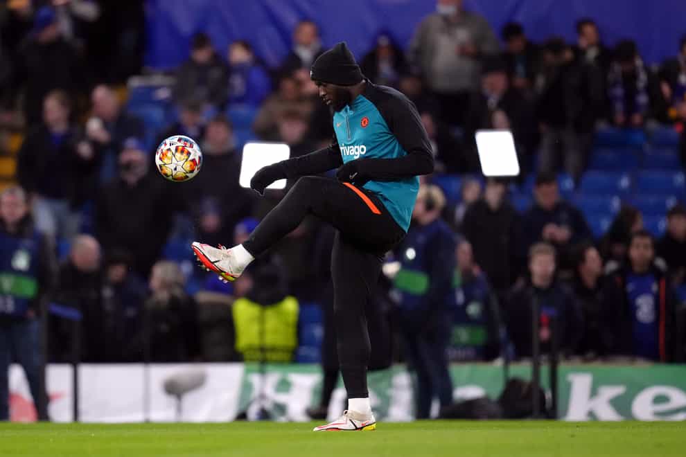 Romelu Lukaku was an unused substitute for Chelsea’s win over Lille (John Walton/PA)