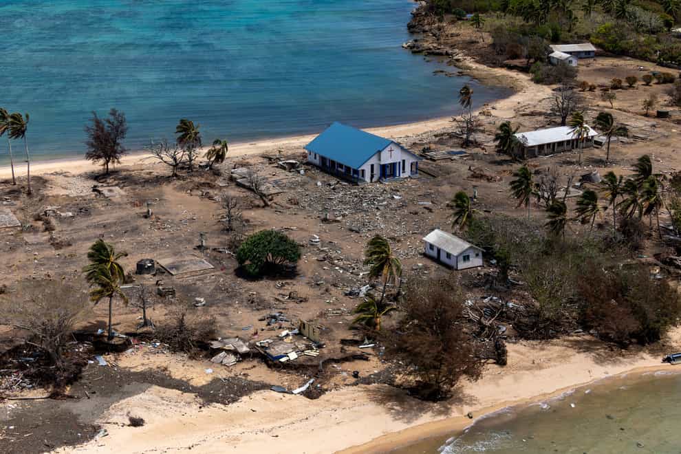 Tonga’s main internet connection to the rest of the world has finally been restored more than five weeks after the huge volcanic eruption and tsunami severed a crucial undersea cable (POIS Christopher Szumlanski/Australian Defence Force/AP)