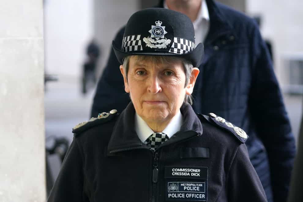 Outgoing Metropolitan Police chief Dame Cressida Dick (Jonathan Brady/PA)