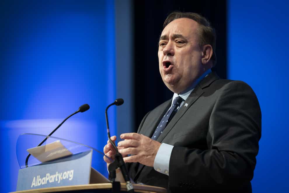 Alex Salmond’s show has been broadcast on Russia Today since 2017 (Jane Barlow/PA)