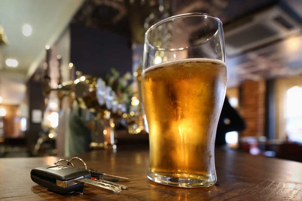 The proportion of deaths on Britain’s roads involving drunk drivers reached an 11-year high during the coronavirus pandemic, new figures show (Philip Toscano/PA)
