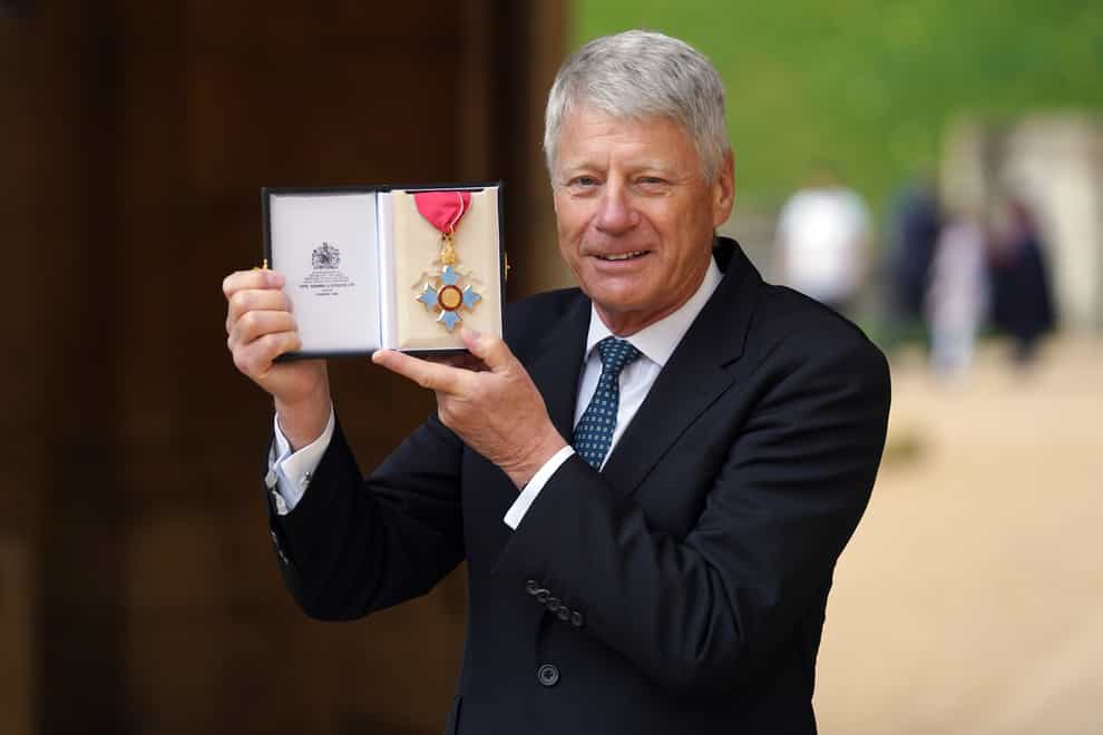 Nick Ross was made a CBE by the Princess Royal at Windsor Castle (Steve Parsons/PA)