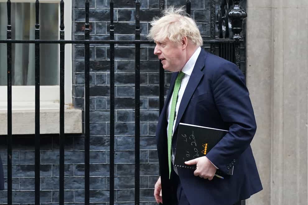 Prime Minister Boris Johnson leaves Downing Street, London. (Stefan Rousseau/PA)