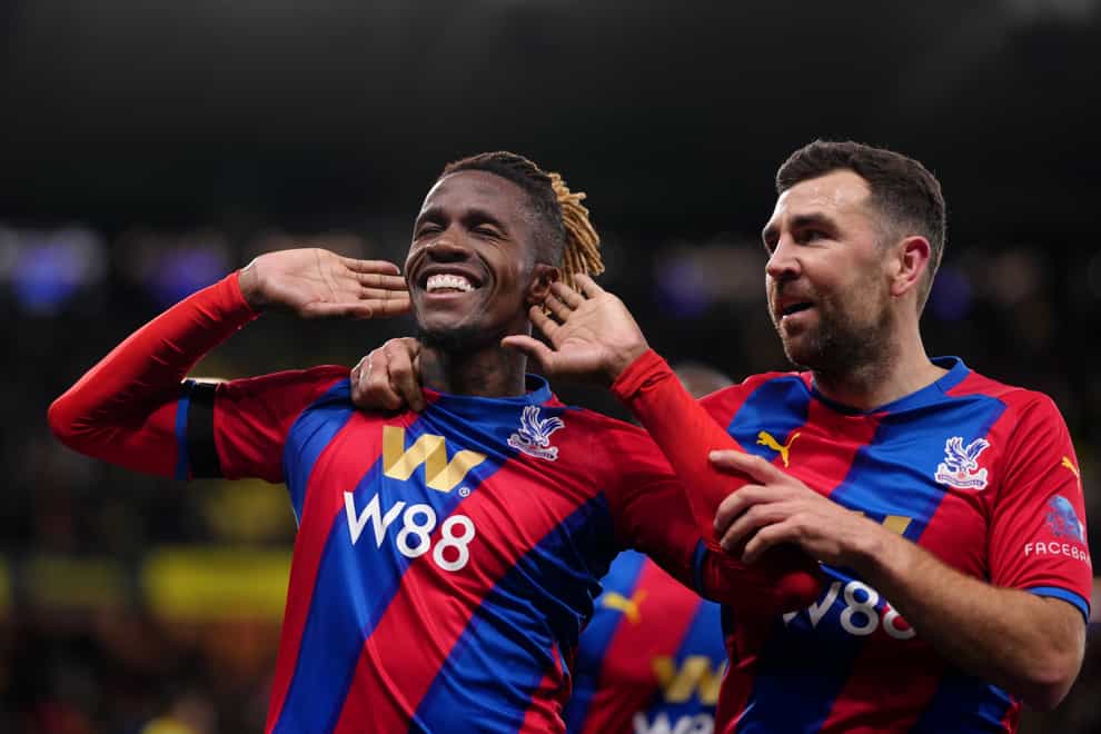 Crystal Palace further distanced themselves from the relegation zone with a convincing 4-1 win over struggling Watford (John Walton/PA)