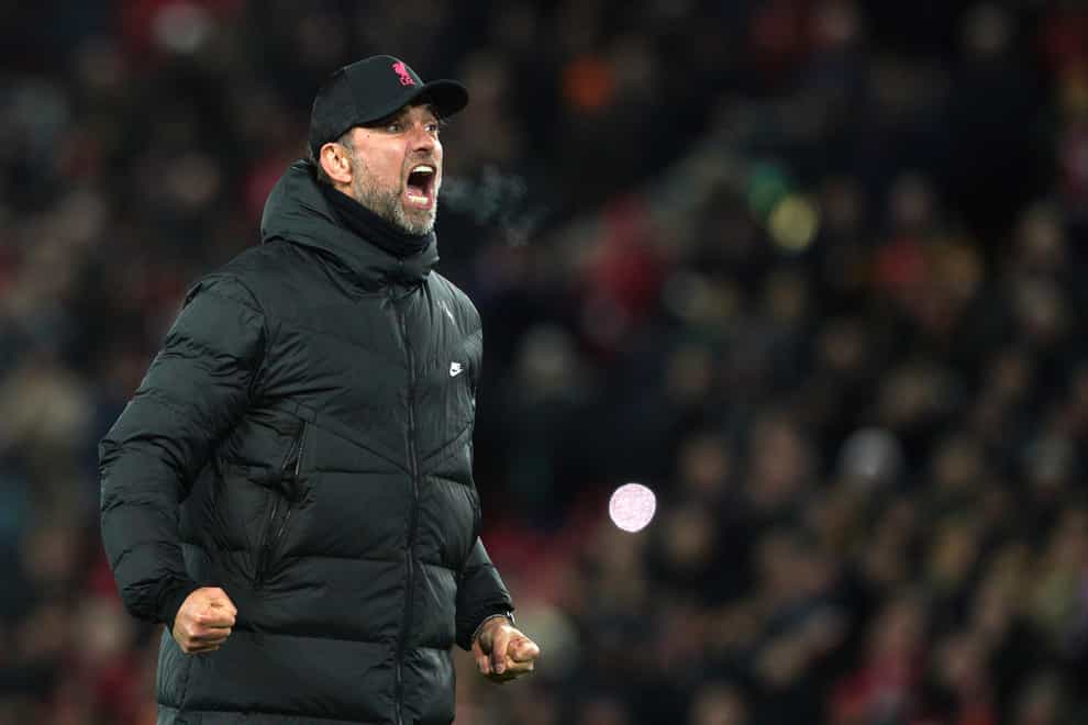Liverpool manager Jurgen Klopp insists they are not focused on trying to chase Premier League leaders Manchester City (Peter Byrne/PA)