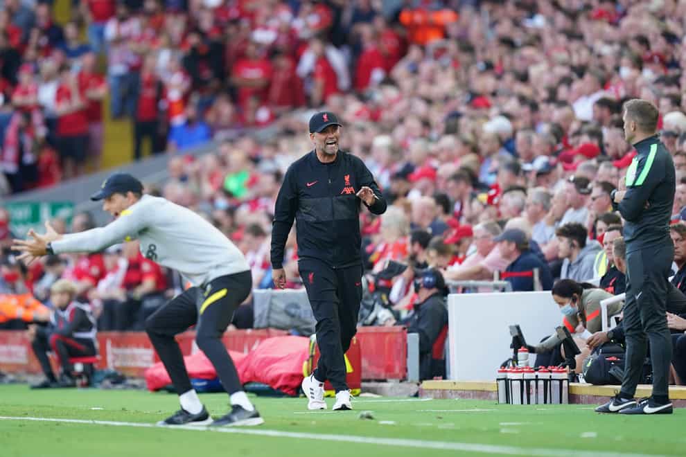 Chelsea boss Thomas Tuchel and Liverpool manager Jurgen Klopp will face each other in the Carabao Cup final (Mike Egerton/PA)