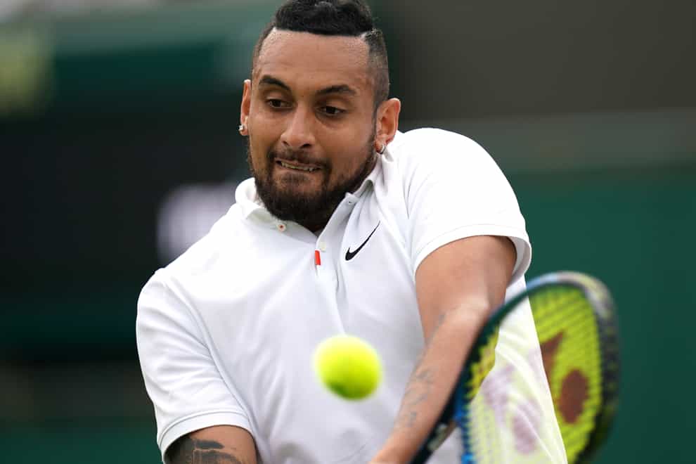 Nick Kyrgios has detailed his struggles with suicidal thoughts and self harm (Adam Davy/PA)