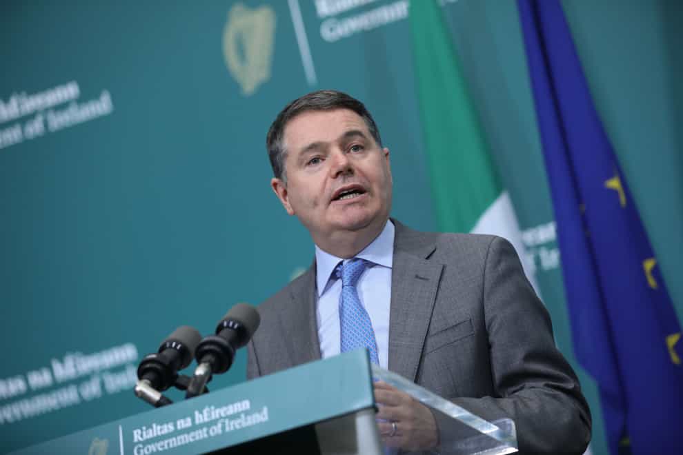 Minister for Finance Paschal Donohoe said that while the pandemic is not fully behind us, Ireland and the European Union is seeing “very positive” indicators of recovery (Julien Behal Photography/PA)
