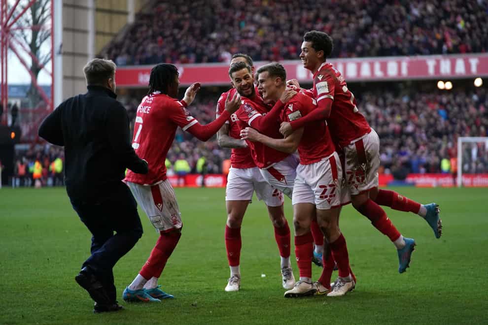 Leicester fan Cameron Toner has been punished for invading the pitch and assaulting three Nottingham Forest players (PA)