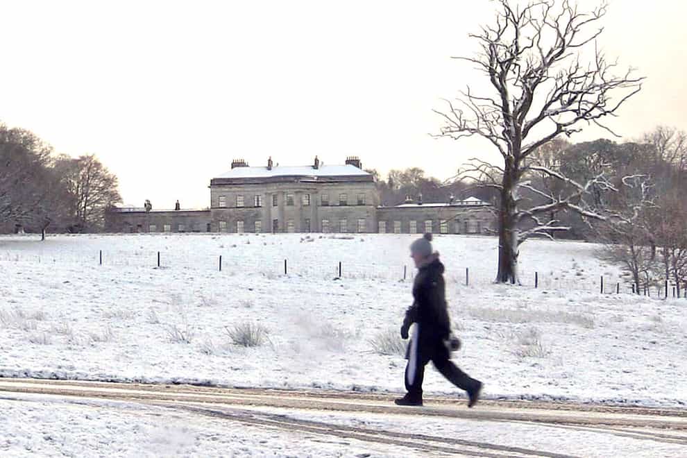 Snowy conditions at Castle Coole in Enniskillen, Co Fermanagh as the county was covered by an overnight snow fall. Picture date: Thursday February 24, 2022.