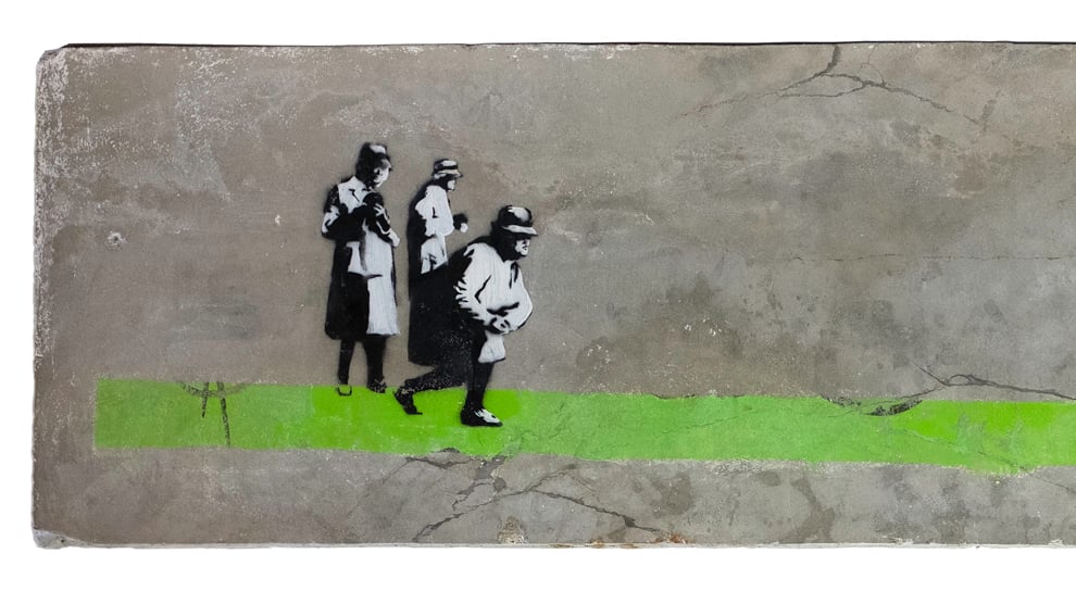 Banksy artwork expected to fetch up to £300,000 at Los Angeles auction (Julien’s Auctions/PA)