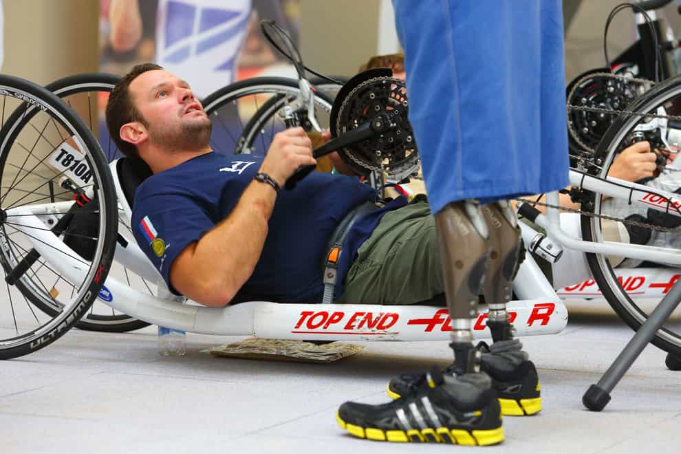 Former soldier Steve Arnold initially tried handcycling after leaving the Army before switching to skiing (Chris Ison/PA)