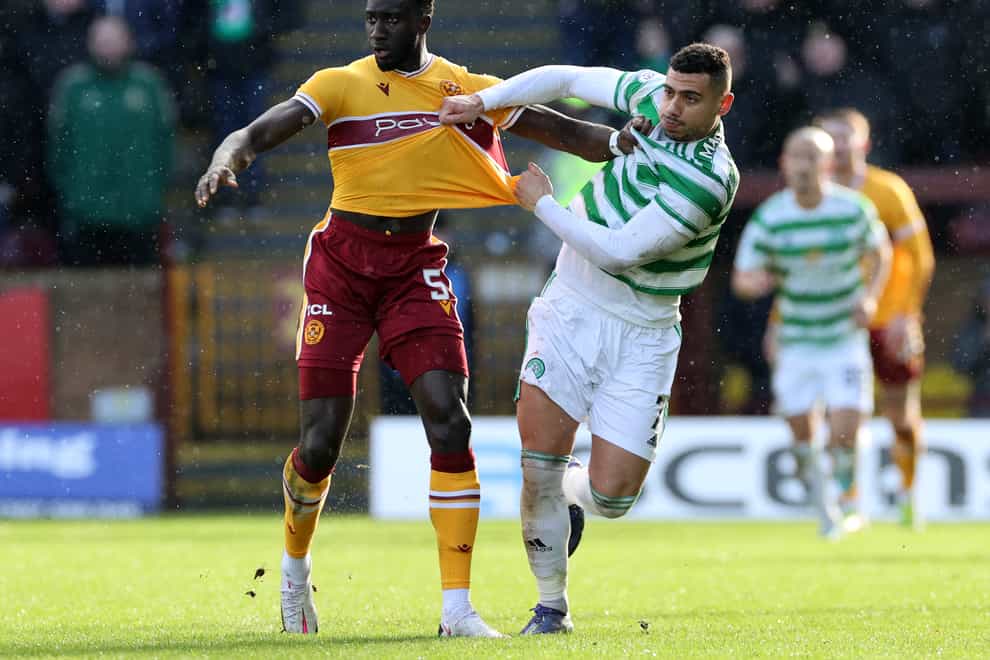 Motherwell’s Bevis Mugabi has been developing his attacking game (Steve Welsh/PA)