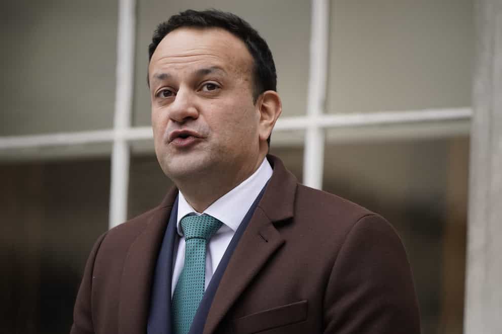 Leo Varadkar said the invasion of Ukraine is an “atrocity” and made it clear Ireland is not politically neutral on the issue (PA)
