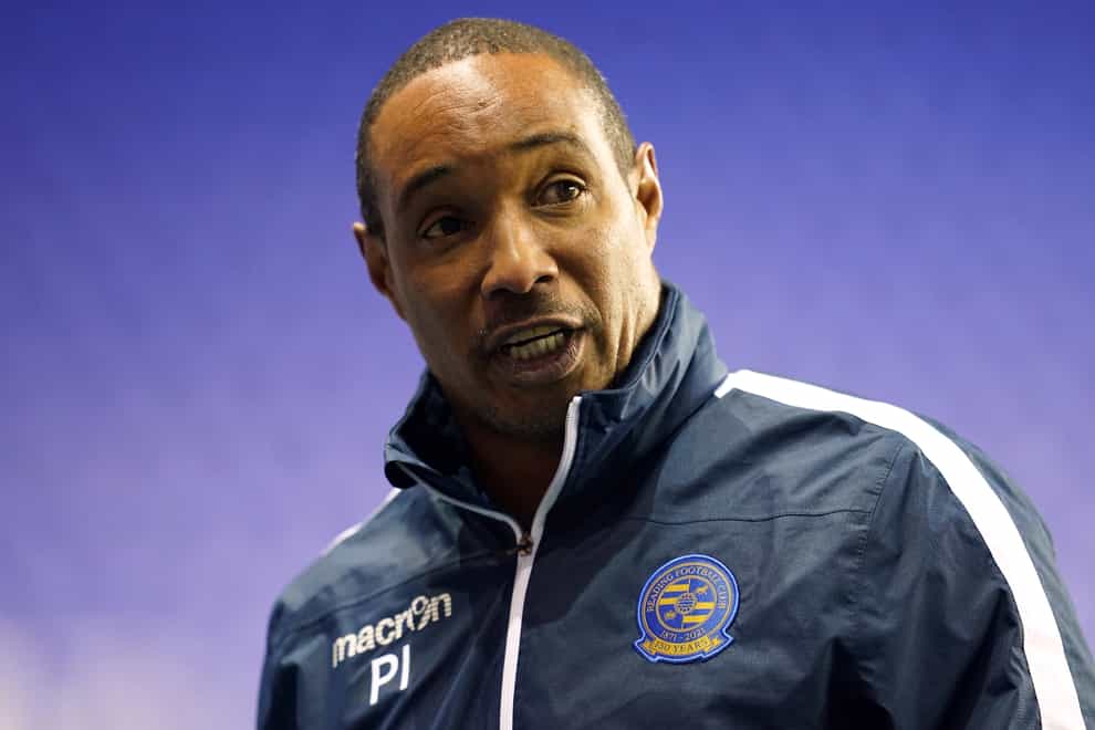 Reading interim manager Paul Ince saw his side beaten by Blackpool (Nick Potts/PA)