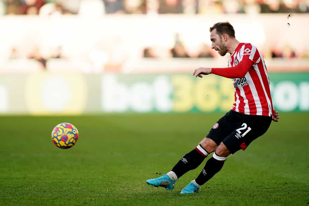 Brentford boss Thomas Frank believes Christian Eriksen (pictured) can keep the Bees out of relegation trouble (Aaron Chown/PA)