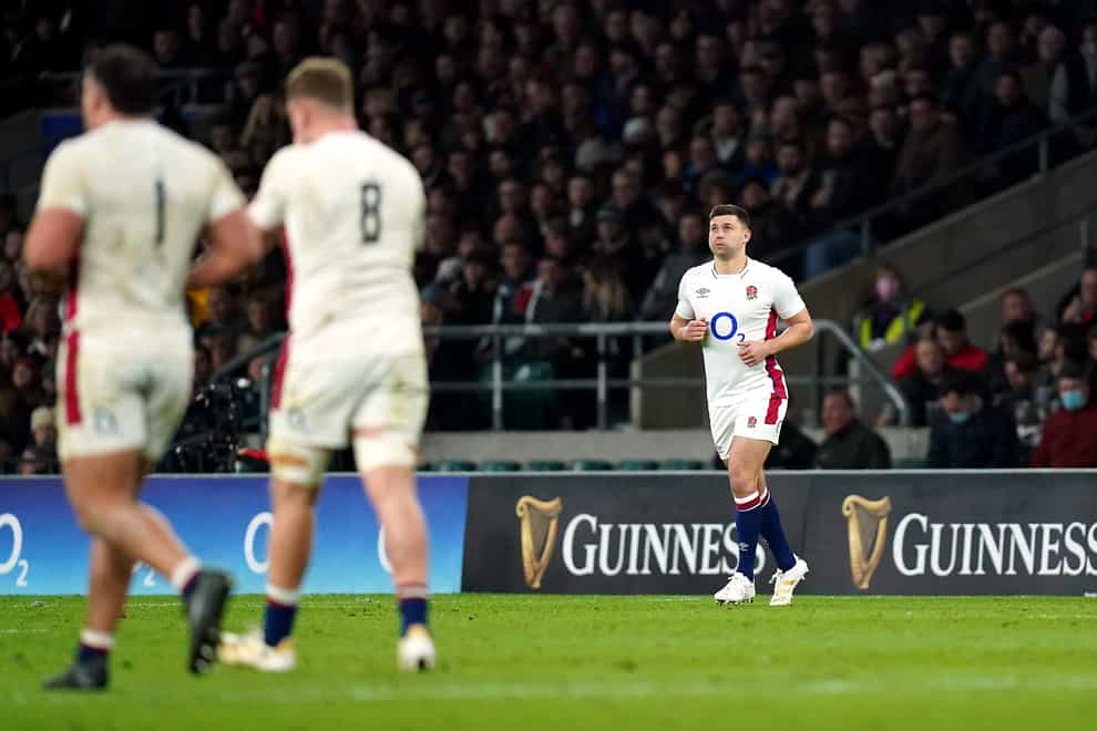 England’s Ben Youngs, right. comes on against Wales for a record-breaking 115th cap (Adam Davy/PA)