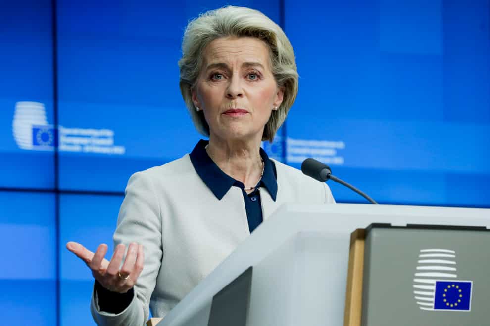 European Commission president Ursula von der Leyen (Pool/AP)