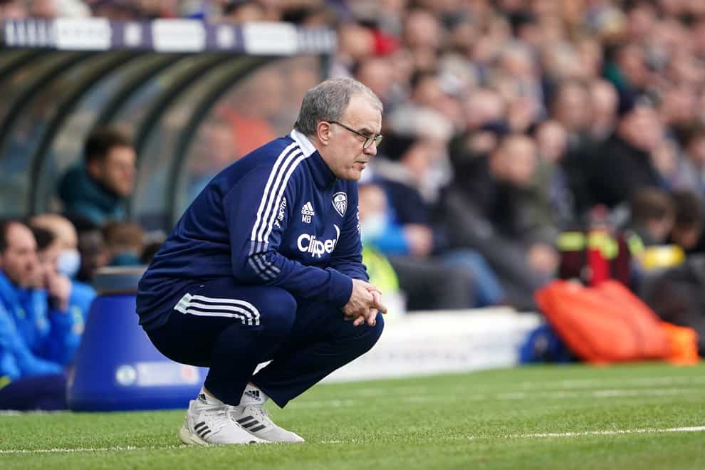 Marcelo Bielsa has been sacked as Leeds manager after three-and-a-half-years in charge (Zac Goodwin/PA)