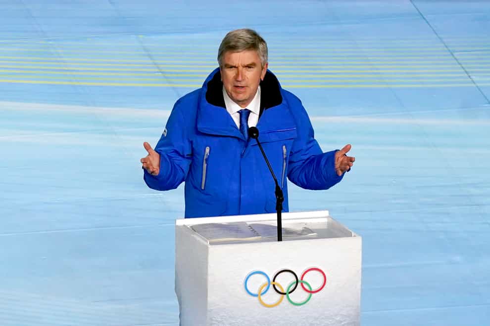 The IOC executive board and its president Thomas Bach, pictured, have recommended Russian and Belarusian athletes be barred from international competition wherever possible (Andrew Milligan/PA)