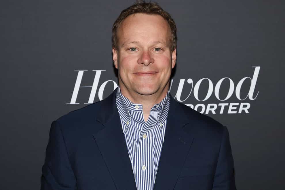 Chris Licht attends The Hollywood Reporter’s annual most powerful people in media cocktail reception (Evan Agostini/AP)