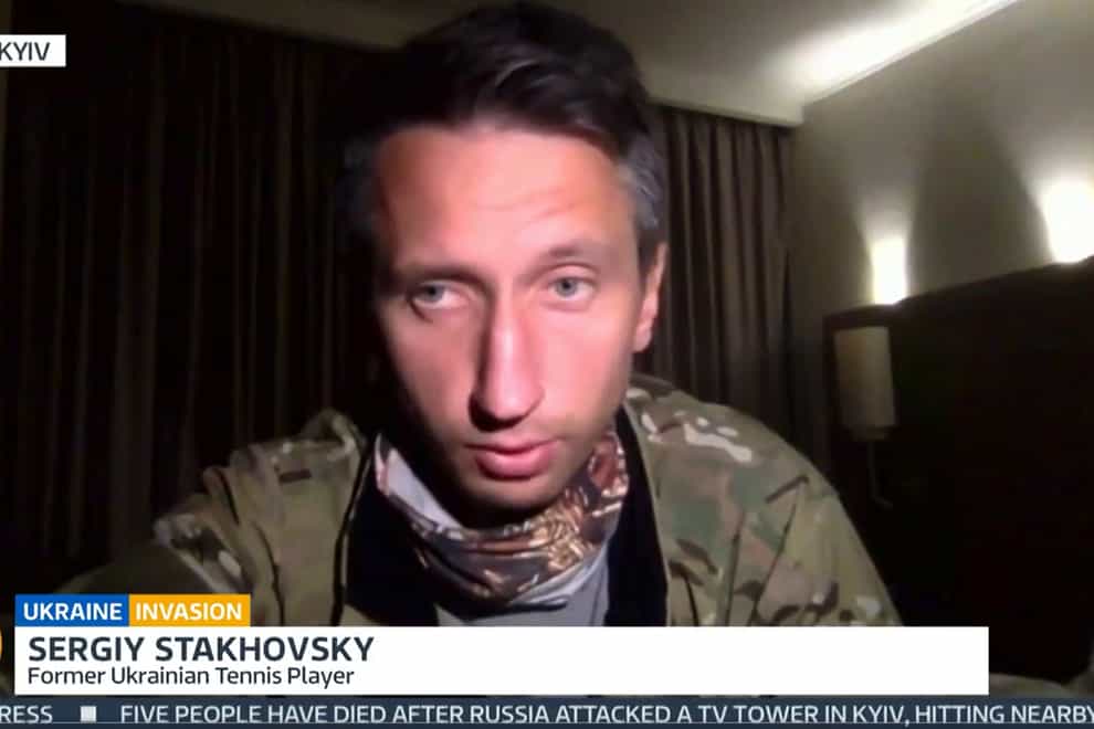 Sergiy Stakhovsky joined the fight against the Russian invasion (ITV/Good Morning Britain)