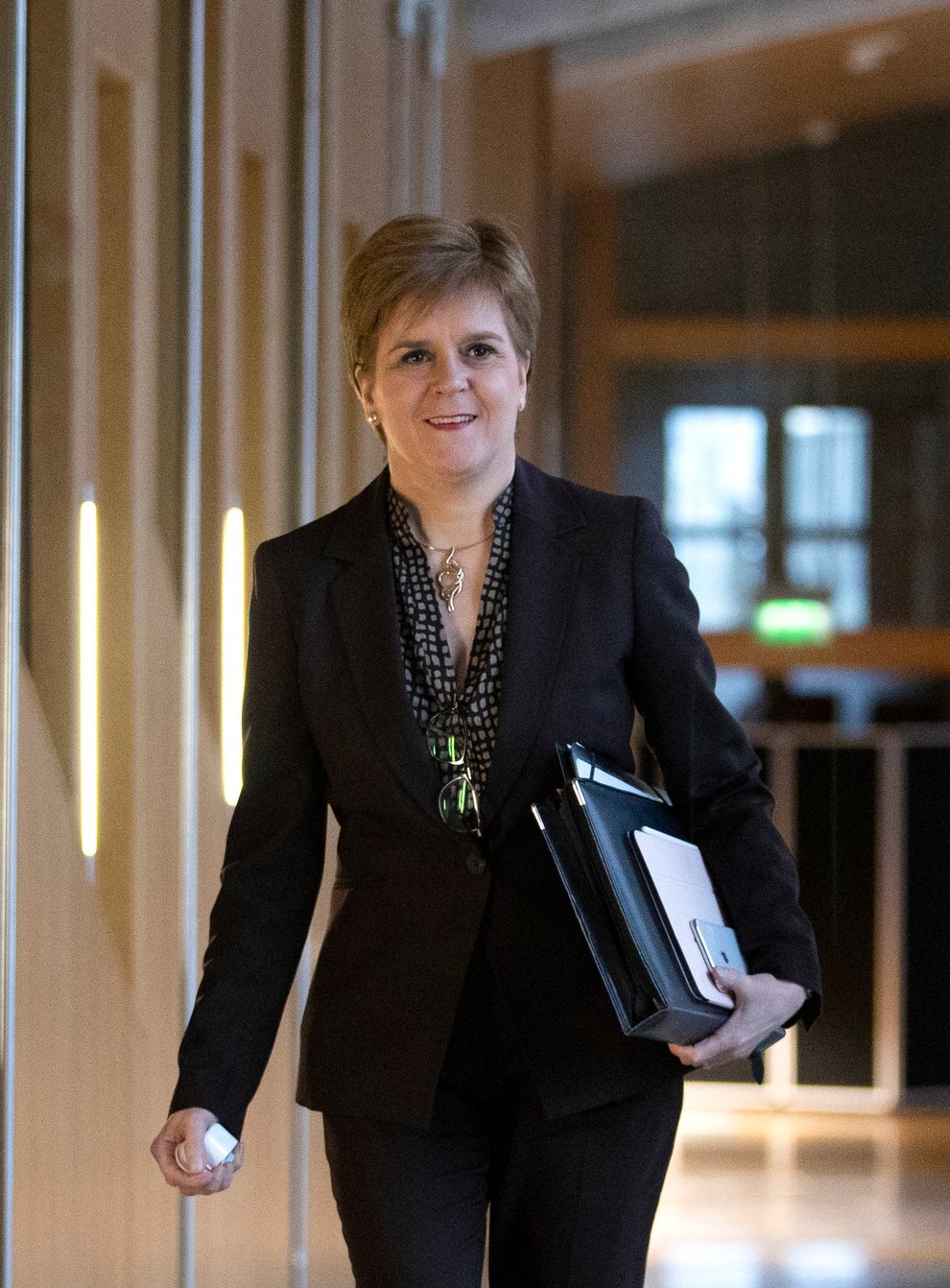 First Minister Nicola Sturgeon said there is no comparison between Scottish independence and the war in Ukraine after controversial comments by SNP president Mike Russell, right (Jane Barlow/PA)