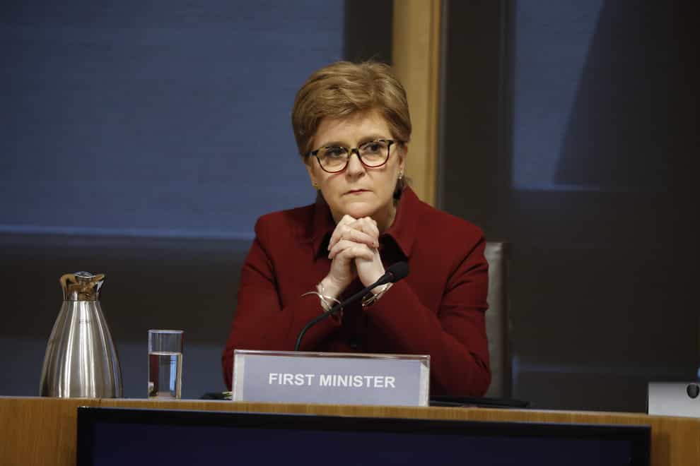 First Minister Nicola Sturgeon said she would not say why the chief executive of the bank quit (Andrew Cowan/Scottish Parliament/PA)