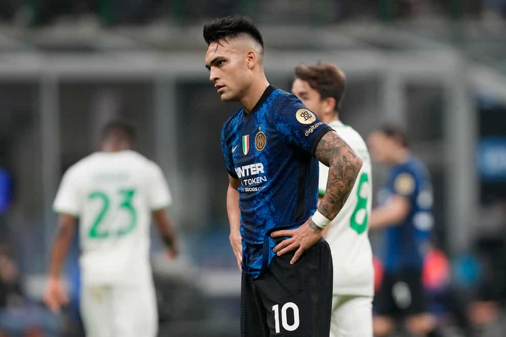 Inter Milan’s Lautaro Martinez (AP Photo/Antonio Calanni)