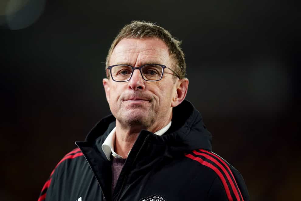 Ralf Rangnick is in charge of Manchester United until the end of the season (Mike Egerton/PA)