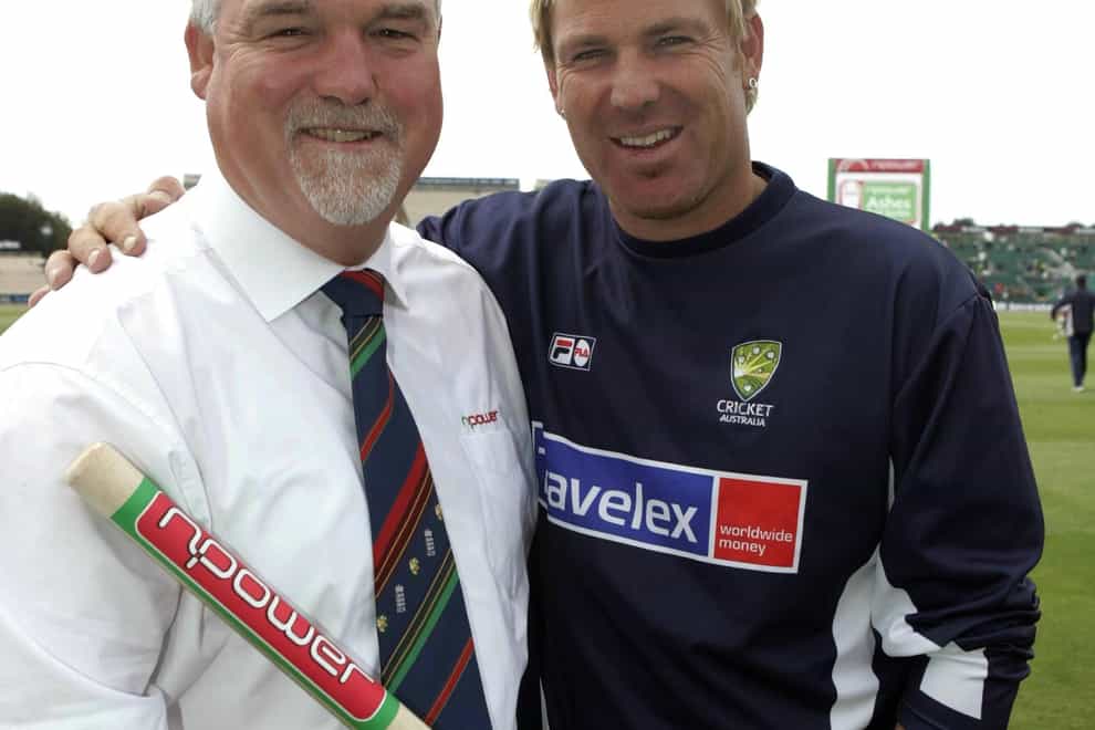 Former England captain Mike Gatting paid tribute to Australia great Shane Warne (Phil Noble/PA)