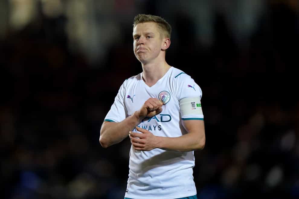 Oleksandr Zinchenko has been moved by the support of football fans (Joe Giddens/PA)
